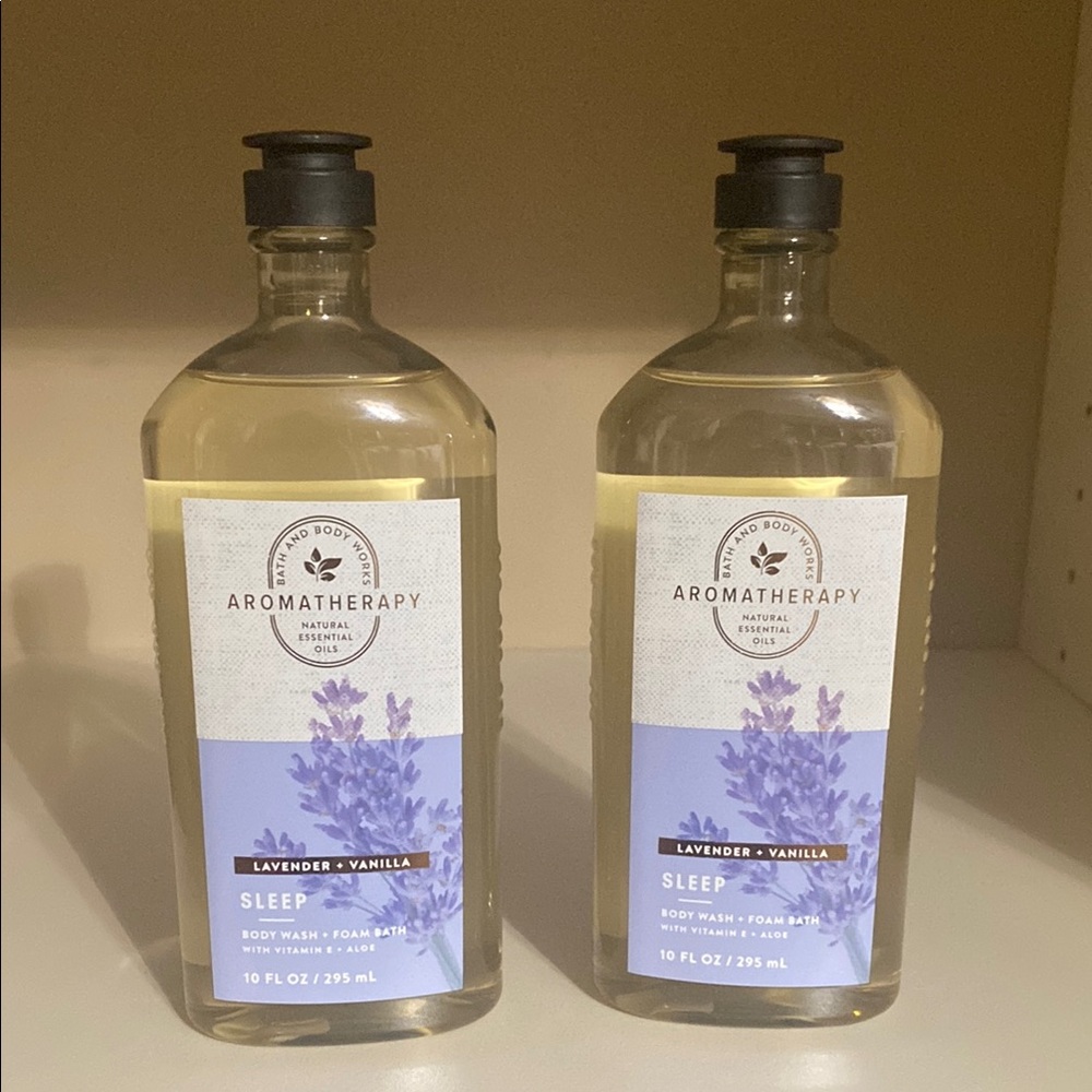 Bath and Body Works set of 2 Therapy Aromatherapy Lavender Vanilla